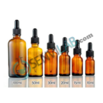 FRASCO DE VIDRIO AMBAR CON TAPA ESMERILADA 50 ML X UND