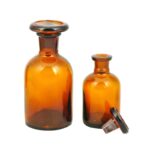 FRASCO DE VIDRIO  BOCA ANGOSTA CON TAPA X 500ML