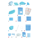 KIT ESTERIL DE 5 PIEZAS TALLA L