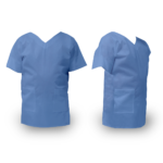 MANDIL PARA MEDICO (CHAQUETA) DE TELA. COLOR BLANCO X UND.