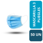 MASCARILLA 3 PLIEGUES CJA X 50 UND