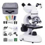 MICROSCOPIO BINOCULAR CON BATERIA LUZ LED
