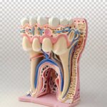 MODELO ANATOMICO DE ENSENANZA DIENTE SANO