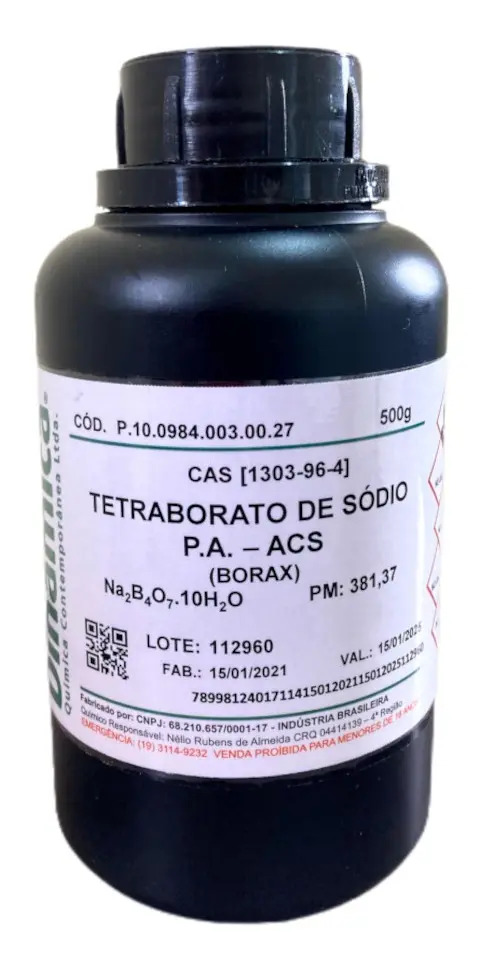 TETRABORATO DE SODIO ( BORAX) 500G. MARCA HIMEDIA - Imagen 1