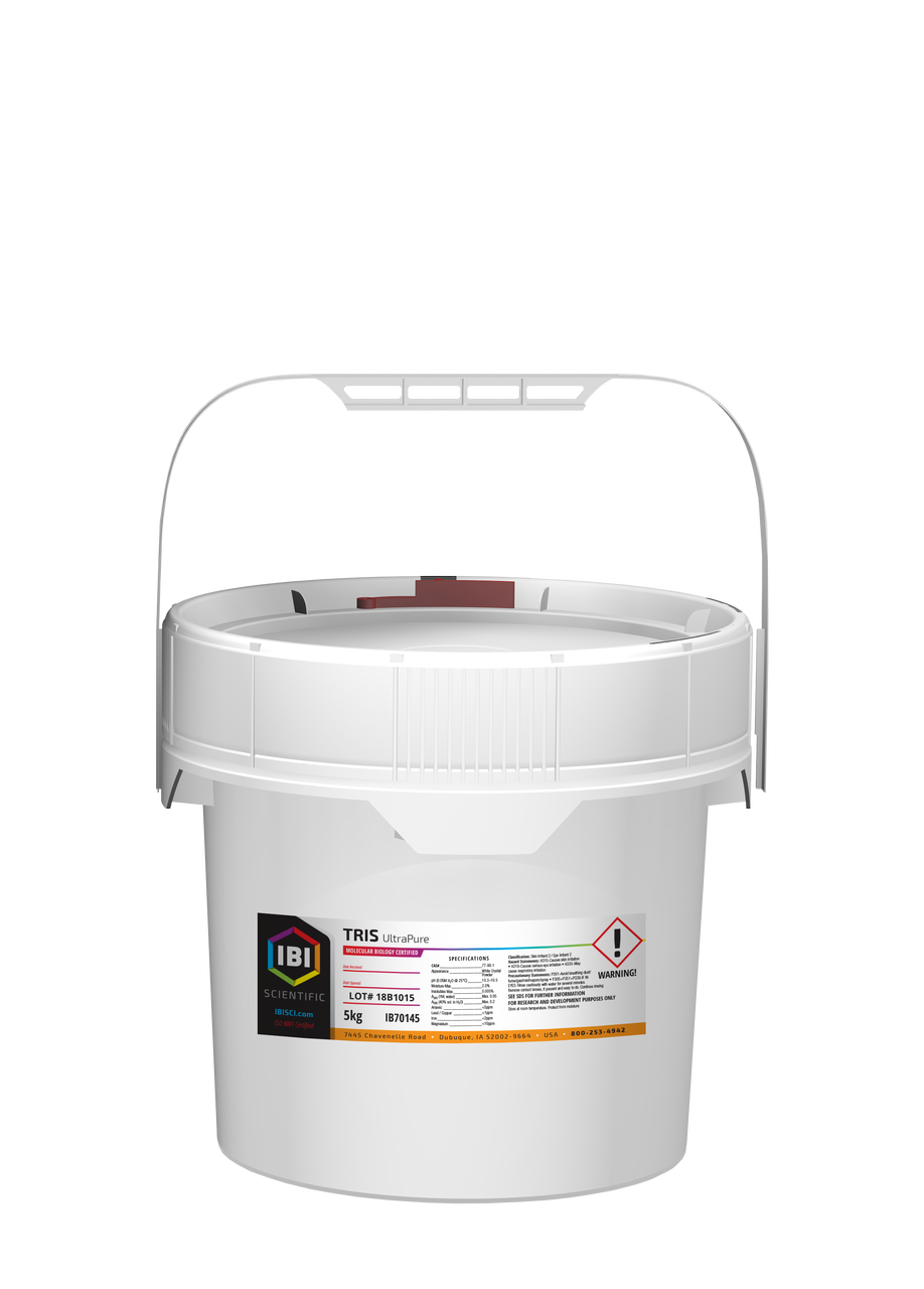 TRIS ULTRAPURO 1KG. REF IB70144. MARCA IBI SCIENTIFIC. GRADO BIOLOGIA MOLECULAR - Imagen 1
